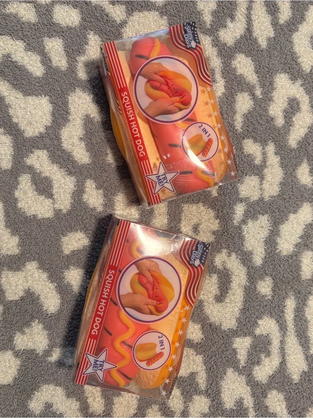 Squishy Hot Dog Stress Relief - Orange